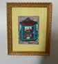 Curio Shop Window Painting - Framed in a Vintage Gilt Frame - original painting - Image 8