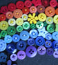 Rainbow Button Wall Art, Rainbow Picture, Button Art - Image 6
