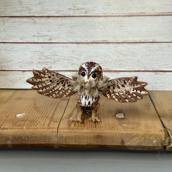 Spun Cotton Miniature Tawny Owl
