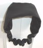 Headband Black Satin Hairband Elasticated - Image 5