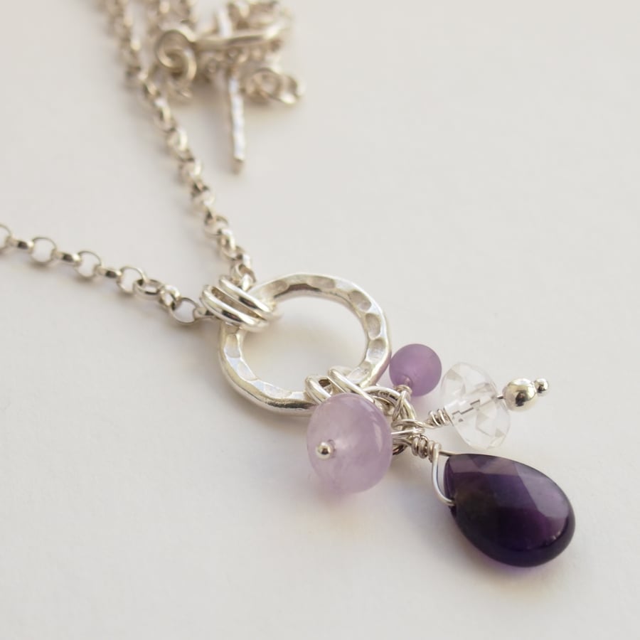 Amethyst Chakra Necklace. - Folksy