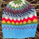 Hand knitted Wool & Alpaca hat (code 2A)