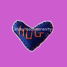 Pocket Hug Small, Felt Dark Blue with Orange stitching