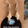 Pearl drop earrings, 2 designs