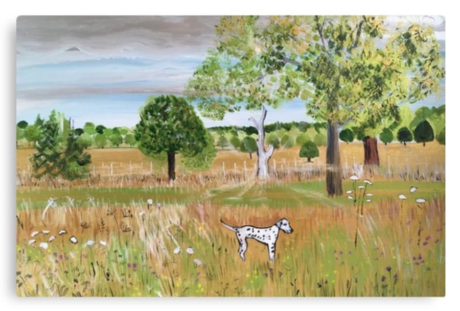 Canvas Print Wall Art Taken From The Original Oil Painting 'Fields Of Gold’