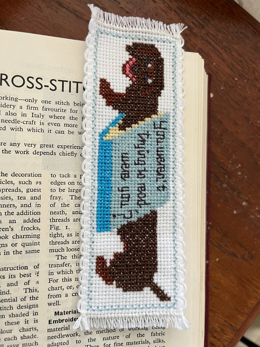 Dachshund Bookmark Counted Cross Stitch Kit