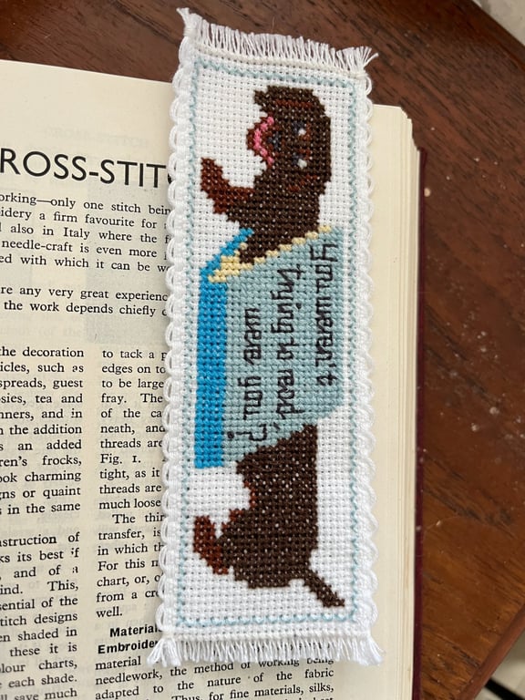 Dachshund Bookmark Counted Cross Stitch Kit