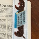 Dachshund Bookmark Counted Cross Stitch Kit