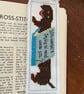 Dachshund Bookmark Counted Cross Stitch Kit