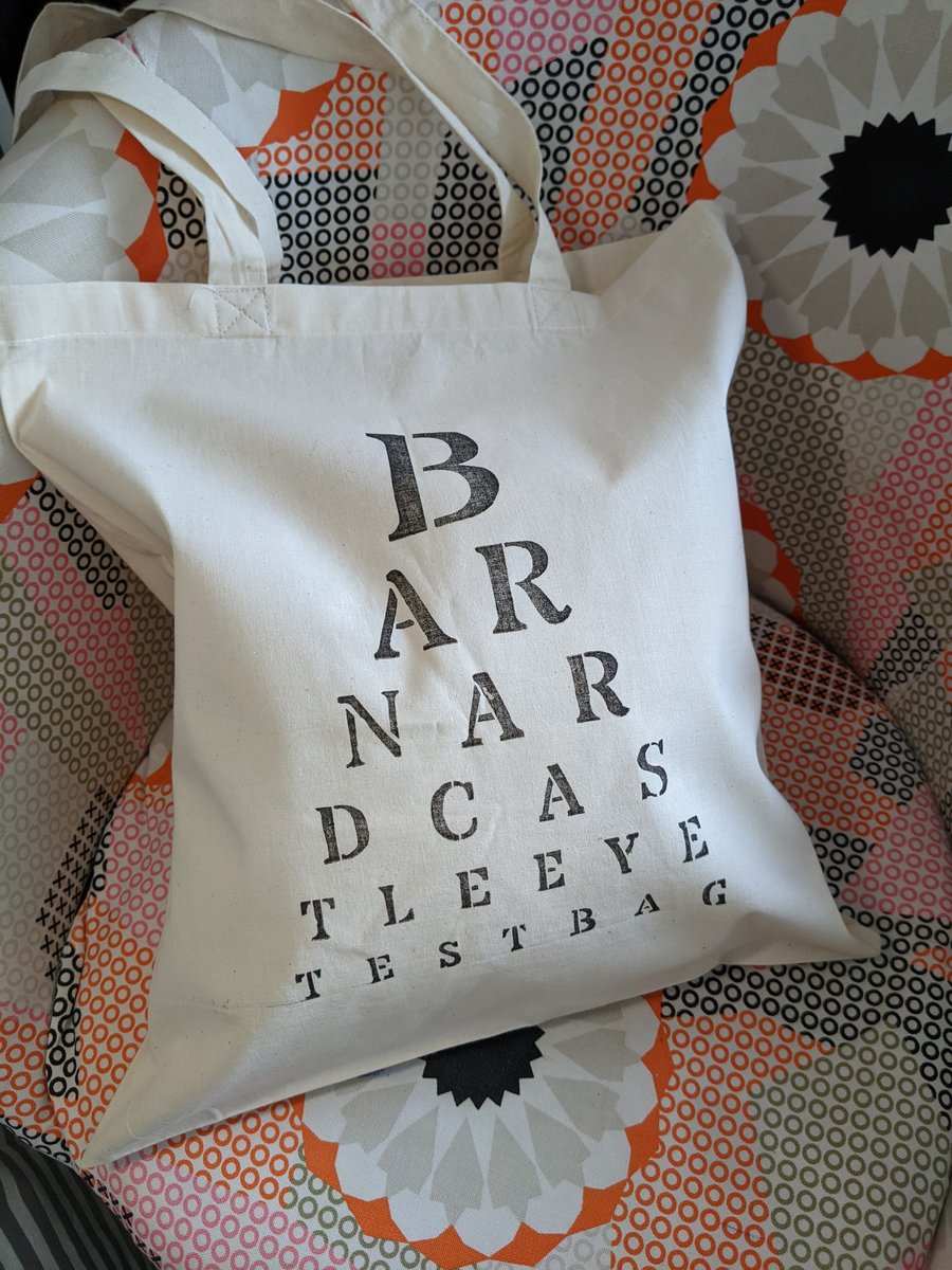 Hand printed eco cotton tote bag