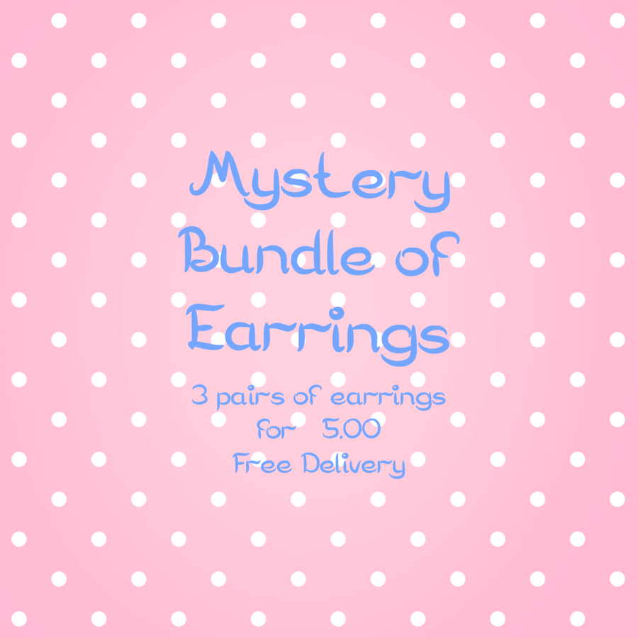 Mystery Bundle of Earrings - 3 pairs of earrings with FREE DELIVERY!