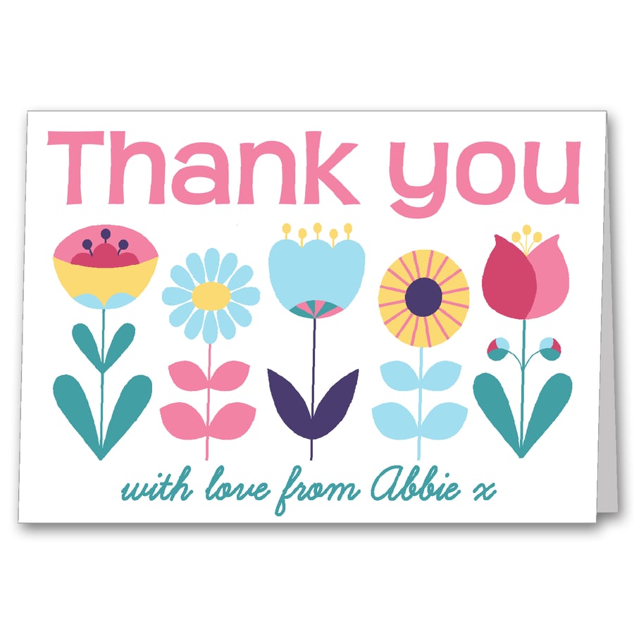 Personalised Thank you Card