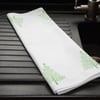 Christmas Tea Towel Hand Block Printed - Green Christmas Trees