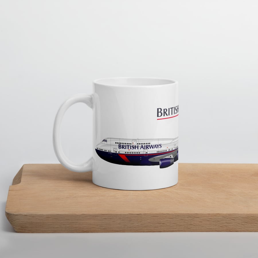 British Airways Landor Boeing 747 Mug