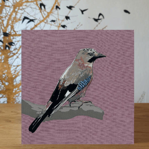 Jay card, blank cards, garden bird, bird lover, bird watching