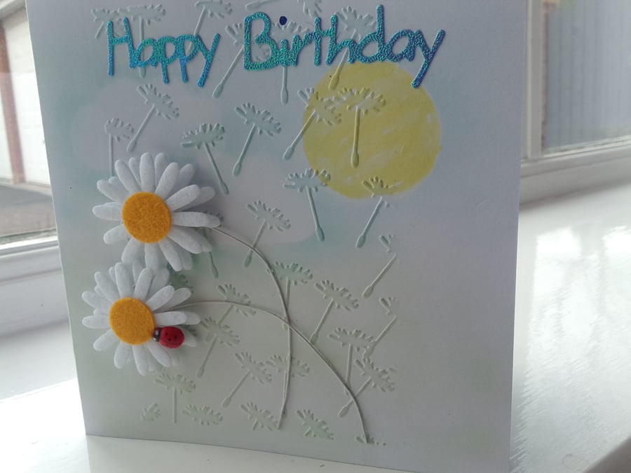 Daisy birthday card