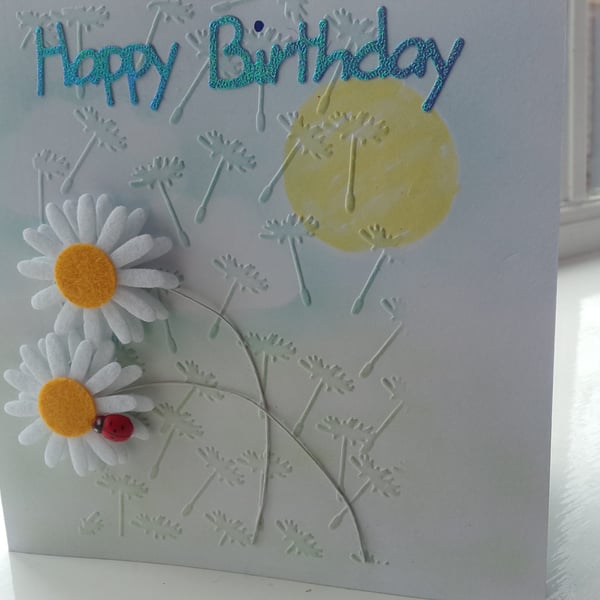 Daisy birthday card