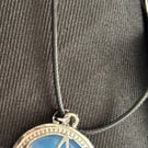 Handmade pentagram pendant. Last one remaining. Gothic, boho look. 