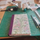 Handmade Journal, imperfectly made, tree-free hemp paper and decorative cover.