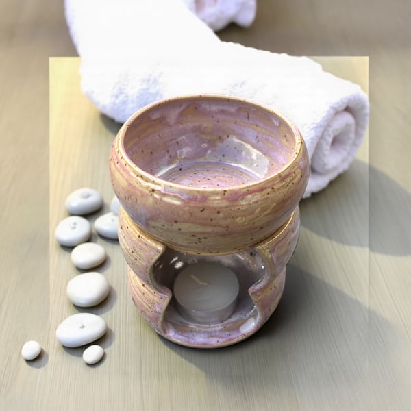 Hand-Thrown Ceramic Oil and Wax Burner