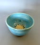 Handmade Ceramic Altar Bowl: Blue Moon & Sun Trinket Dish - Image 1