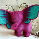 PRE-ORDER - 2-3 weeks! Pink and Blue Elephant Butterfly