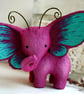 PRE-ORDER - 2-3 weeks! Pink and Blue Elephant Butterfly - Image 1