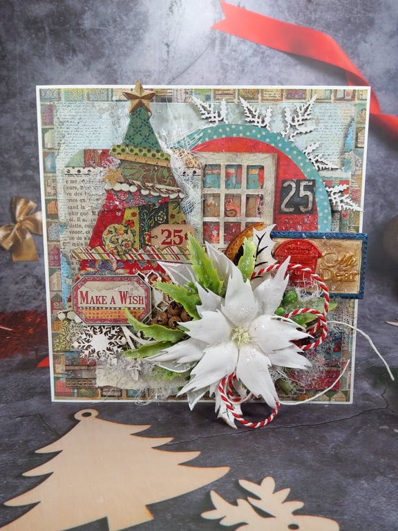 Handmade Christmas Card (43) Make a Wish