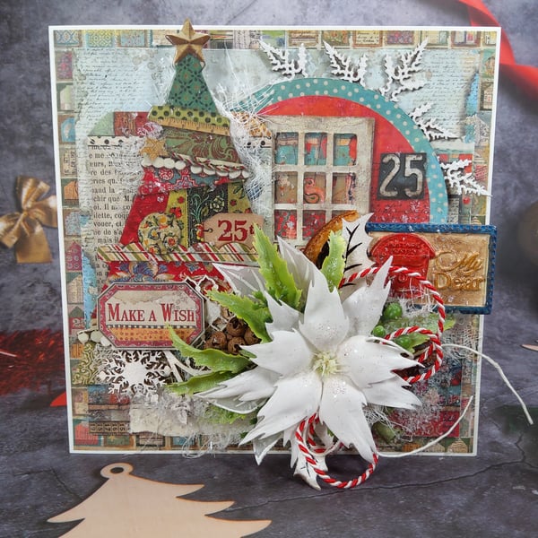 Handmade Christmas Card (43) Make a Wish