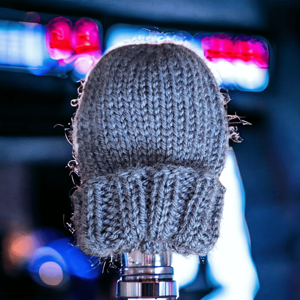 Hand knitted car gear shift warmer beanie hat 