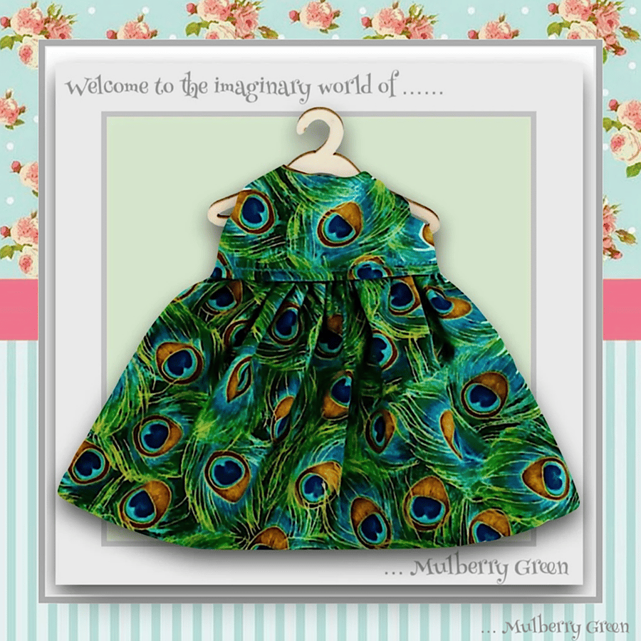 Reduced - Peacock Feathers Dress