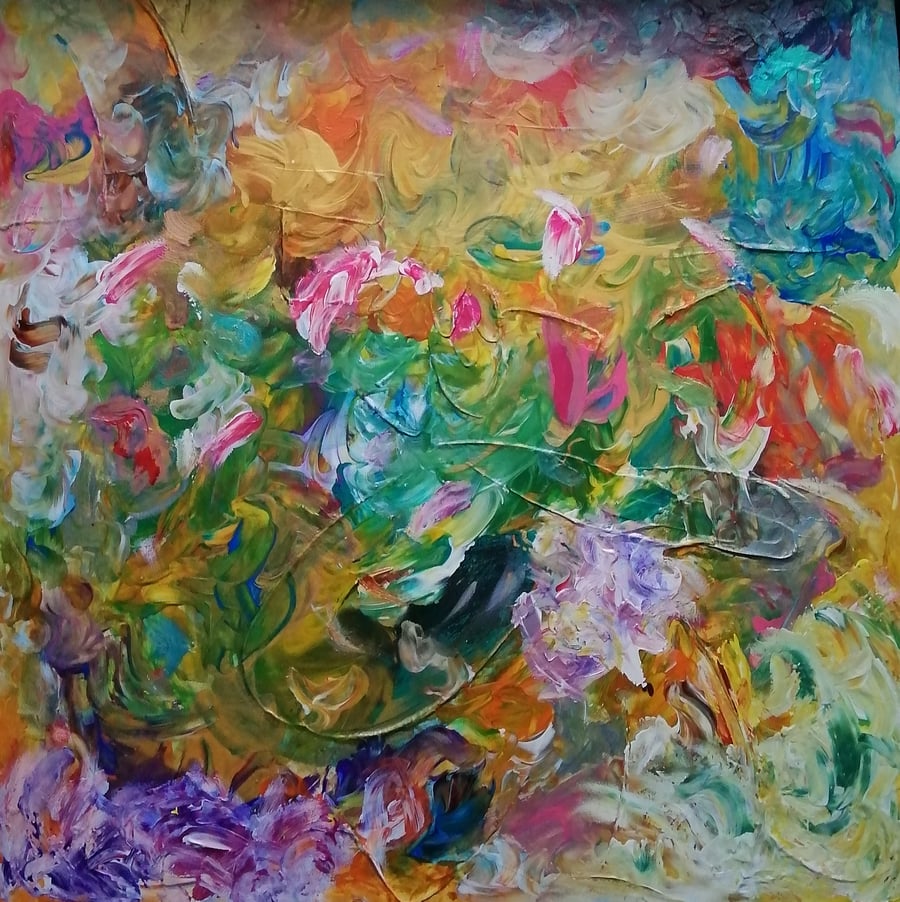 Colourful Chaos (Original Acrylic Painting) 