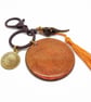 Steampunk Goth Bag Charm Keyring with Cogs and Skull - Image 5