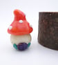 small glass toadstool house - Image 1