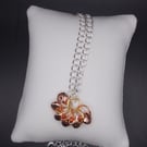 Mixed metal haematite cluster necklace