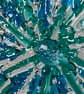   MADE TO ORDER -ammonite -   Fused glass   art sculpture  with metal stand  - Image 4