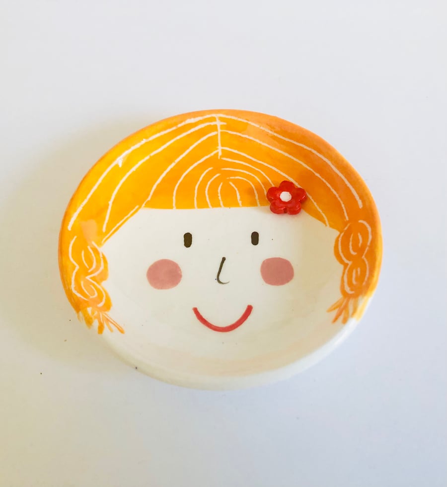 Happy Face Trinket Dish, Rings Dish, Jewellery Dish