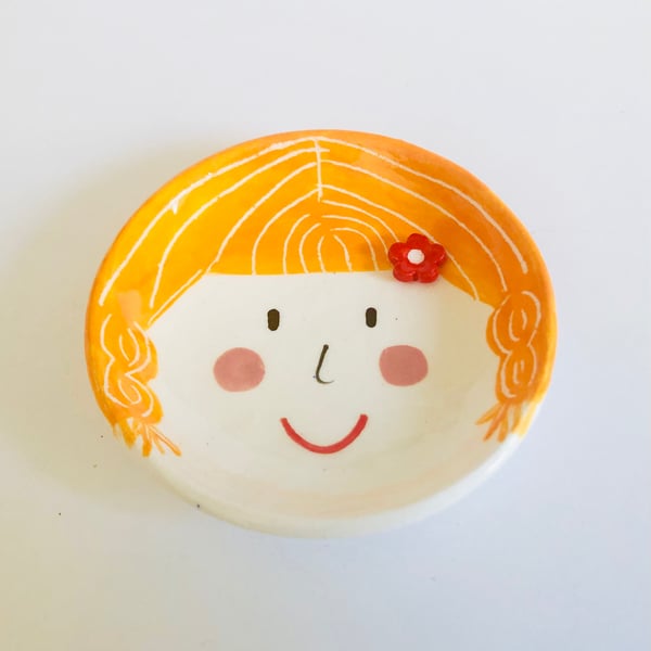 Happy Face Trinket Dish, Rings Dish, Jewellery Dish