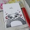 meh panda - original aceo