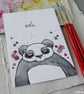 meh panda - original aceo - Image 1