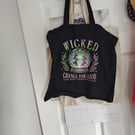 Hand painted tote bag 