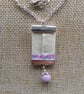 Hand sewn fabric pendant necklace  - Image 2