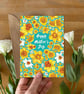 Daffodil Mother’s Day Card – Hand-Drawn Floral Design