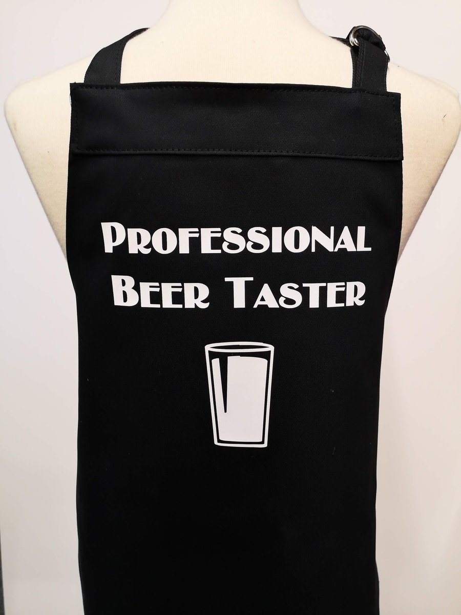 Large cotton apron - professional beer taster. option to personalise