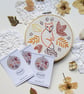 Embroidery Kit - fox and leaves