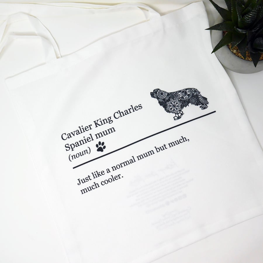 Cavalier King Charles Spaniel, Spaniel, Spaniel Gift, Spaniel Tote, Spaniel Bag,