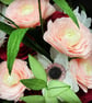 Burgundy and Pink Paper Flower bouquet - Image 5