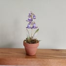 Wooden Bluebell Flower Spring Decoration