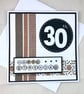 Square washi tape 30th birthday card - Image 4
