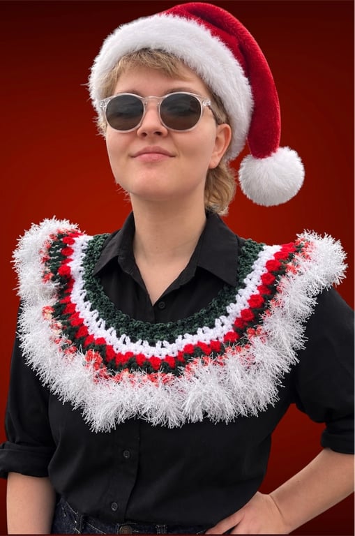 Christmas Elf Fairy Pixie Festive Capelet Collar